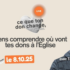 « Ce que ton don change vraiment ». Mercredi 8 octobre à 20h